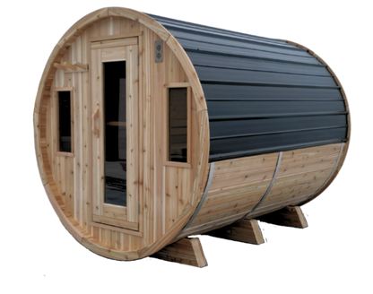 Traditional Barrel Sauna - 7x6' Sauna - Model 7600